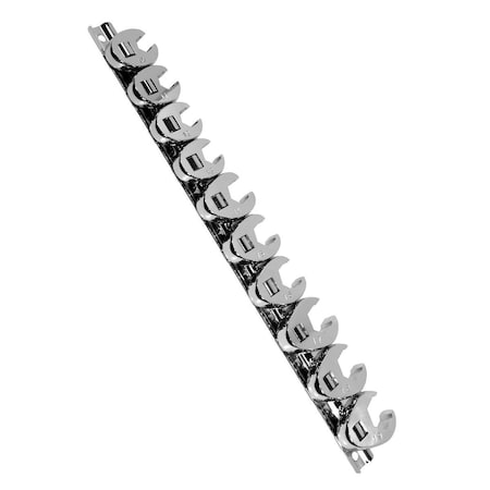 K-Tool International 3/8" Drive, Metric, Mtrc Flare Nut Crowfoot Wrench Set, 10PCS, Flare Nut KTI-27300